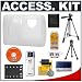 Olympus Clear Silicon Skin + Spare Li-42B Replacement Battery + Compact 50-inch Travel Tripod - Accessory Kit for Stylus 790SW & 850SW Waterproof Digital Cameras