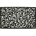 Fleur De Lis Cast Iron Vulcanized Rubber Rectangle Outdoor Mat 18x30 by Iron Gate - Classic styling and Ultra-Strong construction - Heavy duty rubber with the look of iron - Welcome your guests with this high quality doormat