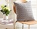 iSunShine Cotton Cushion Cover Cable Knitting Patterns Pillowcase, Pillow Cover only, Gray