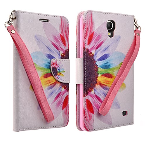 Samsung Galaxy Mega 2 Case - Wallet Folio ID Holder Pouch (SUN FLOWER WALLET)