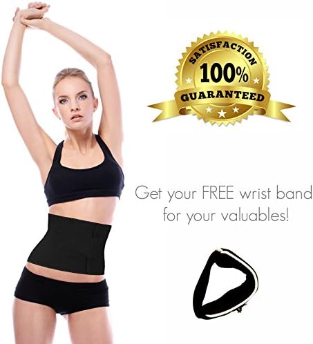 Waist Trainer By Susama - 1 Size Fits All - Adjustable Ab Belt - Super Comfortable Wide Coverage - #1 Midsection Sweat Workout! Best for Weight Loss, Slimming, Lower Back & Lumbar Support.