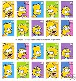 The Simpsons Mint Sheet 20 USA .44 Cent Postage Stamps MNH
