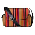 Paisley Lane Stripe Denier Diaper Bag- Multi Stripe