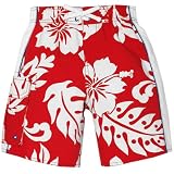 The Childrens Place Big-Boys Hibiscus Swim Trunks