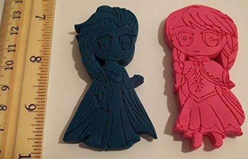 16 Princess Crayons Birthday Party Favors for Disney Frozen Elsa Anna Party- 8 Sets of 2