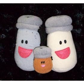 Click here to buy Blues Clues Salt Pepper Plush Figures, 4.