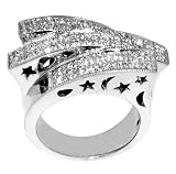 1.25 CT TW 3-Layer Diamond Fashion Anniversary Ring in 14k White Gold