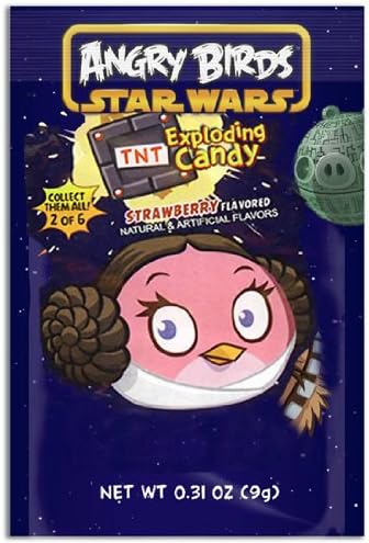 Angry Birds Star Wars Exploding Candy Strawberry 24 count
