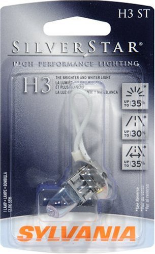 Sylvania H3ST SilverStar High Performance Halogen Headlight Bulb 12V55W 3 BP 6