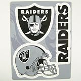Oakland Raiders NFL Multi Magnet Sheet 3 Magnets