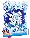 Santoro Graphics Swing Card / Greeting Card – Snowflakes – SC76