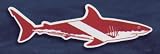 6 Shark Dive Flag Bumper Sticker