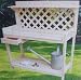 Beautiful Cedar Potters Bench - With Drawer