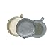 Metallic Leather Small Round Mirror