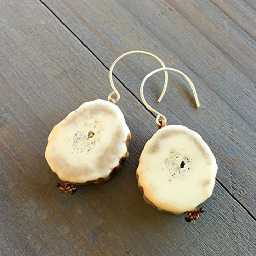 Molokai Axis deer antler shed earrings