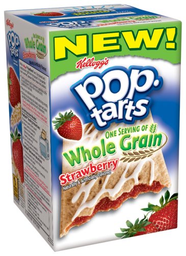 Pop-Tarts, (Semi-Frosted) Whole Grain Strawberry, 8-Count Tarts (Pack of 12)