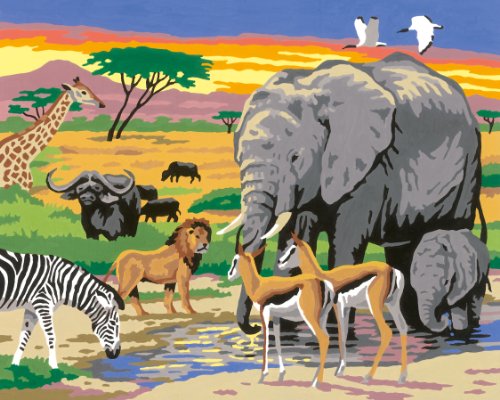 Ravensburger 28403 - Tiere in Afrika Malen nach Zahlen, 30 x 24 cm Preisvergleich