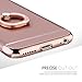 iPhone 6 Plus Case,iPhone 6s Plus Case,Myriann 3 in 1 Ultra Thin Hard Protective Luxury Case Cover for iPhone 6 Plus/iPhone 6s Plus(5.5Inch)with 360 Degree Rotating Ring Kickstand(Rose Gold)