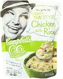 Campbell's Go Soup, Creamy Thai Style Chicken with Rice, 14 Ounce (Pack of 8)