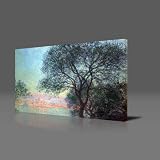 CLAUDE MONET Antibes Seen From La Salis Gallery Framed Canvas Art Print Ready To Hang NEW