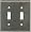 SATIN NICKEL Switchplates Outlet Covers, Rocker, GFCI 2 Toggle