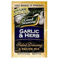 Good Seasons Salad Dressing & Recipe Mix, Garlic & Herb, 0.75-Ounce Packets (Pack of 24)