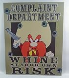 Yosemite Sam - Complaint Department, Whine at Your Own Risk - Vintage Funny Tin Metal Sign