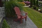 A&L Furniture Company Recycled Plastic Fanback Adirondack Chair