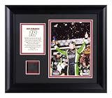Kyle Busch - 2008 Coke Zero 400 - Framed 6x8 Photograph with Race Used Tire Piece