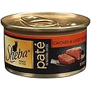 SHEBA Pate in Natural Juices Chicken and Liver Entree Canned Cat Food 3 Ounces (Pack of 24)