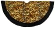 48" Tiger Animal Print with Black Trim Christmas Tree Skirt
