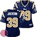 Womens Steven Jackson #39 St. Louis Rams ?Stitched? EQT Replithentic Premier NFL Jersey by Reebok (N(Size=MEDIUM)