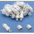 20 Silver Plated Magnetic Barrel Clasps Jewelry 15mm