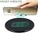Intelligent Wireless Charger, DISDIM Ultra-Thin Qi Wireless Charging Pad for Samsung S7 / S7 Edge, Galaxy Note 5, Galaxy S6/S6 Edge/Edge+,Nexus 7 / 6 / 5 and All Qi-Enabled Devices (Black)