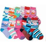 Chaussettes de fantaisie Cochon Peppa Pig pour enfants (Lot de 3 paires)