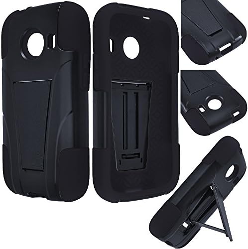 Samsung Galaxy Ace Style Accessories 3-items Bundle-VGUARD Dual- Layer Hard/Gel Hybrid Kickstand Armor Case (Black/Black)+ICE-CLEAR(TM) Screen Protector Shield(Ultra Clear)+Touch Screen Stylus