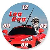 Lap Dog Round Clock