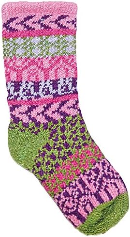 Children's Fair Isle Knitted Eco Friendly Baby Socks - Brights