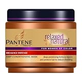 Pantene Relaxed and Natural Breakage Defense Mask Deep Conditioning, 7.6-Ounce Tubs (Pack of 3)
