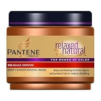 Pantene Relaxed and Natural Breakage Defense Mask Deep Conditioning, 7.6-Ounce Tubs (Pack of 3)