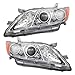 Brock Replacement Set Driver and Passenger Halogen Headlights Compatible with 2007 2008 2009 Camry Hybrid Japan 81150-06C10 81130-33662