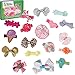 Bundle Monster 18pc Ribbon Bow Flower Mixed Design Baby Girl Toddler Hair Clip