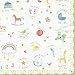 Caspari Set of 2 Baby Love Set of 20 Paper Cocktail Napkins