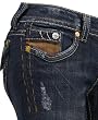 MEK Denim by Miss Me Boulder Jeans 32 X 34 Lowrise Dark Wash Womens