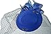 Fascinators Hair Clip Headband Pillbox Hat Bowler Feather Flower Veil Wedding Party Hat, Royal Blue, One Size