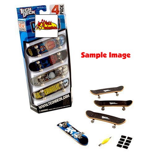 Childrens Toyshop  Toys : Tech Deck Finger Skateboards World Industries 96mm 4 pack