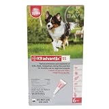 K9 Advantix 55 - For Dogs and Puppies 7 Weeks of Age and Older weighing 21 to 55 lbs - 6 Count