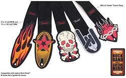Premium Fender Rock Band Guitar Strap By Mad Catz ~ Assorted Styles
