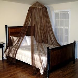 Oasis Round Bed Canopy Color - Chocolate