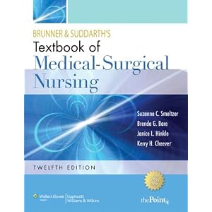Buy Brunner and Suddarth's Textbook of Medical Surgical Nursing, North American... by Suzanne C Smeltzer, Brenda G Bare, Janice L Hinkle, and Kerry H Cheever